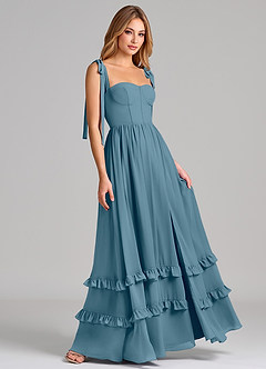 Azazie Anastacia Bridesmaid Dresses Bermuda A-Line Sweetheart Neckline Chiffon Dress image4