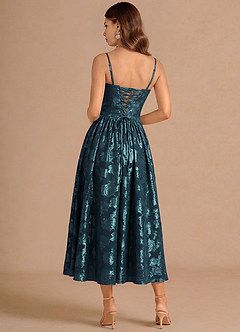 Petal Navy Midi Dress image5