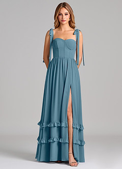 Azazie Anastacia Bridesmaid Dresses Bermuda A-Line Sweetheart Neckline Chiffon Dress image6