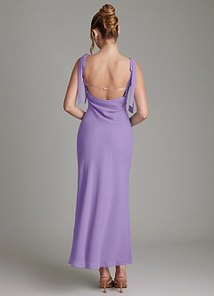 Azazie Luddie Bridesmaid Dresses Tahiti Mermaid Bow Chiffon Dress image5