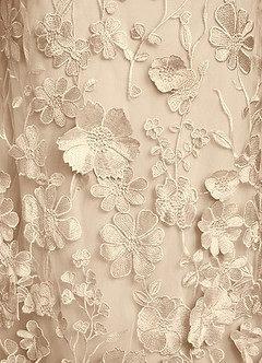 Azazie Lotta Mother of the Bride Dresses Champagne Mermaid Off the Shoulder Lace Dress image7