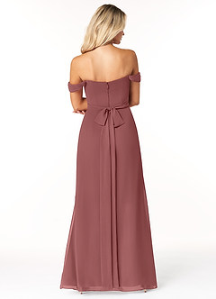 Azazie Joretta Bridesmaid Dresses Amethyst A-Line Sweetheart Neckline Chiffon Convertible Dress image2