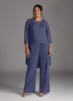 Azazie Frances Mother of the Bride Dresses Stormy Jumpsuit/Pantsuit Scoop Mesh Dress image9