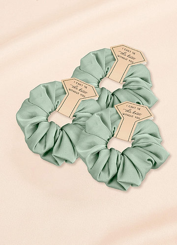 front Bridesmaid Stretch Satin Over Size Scrunchies