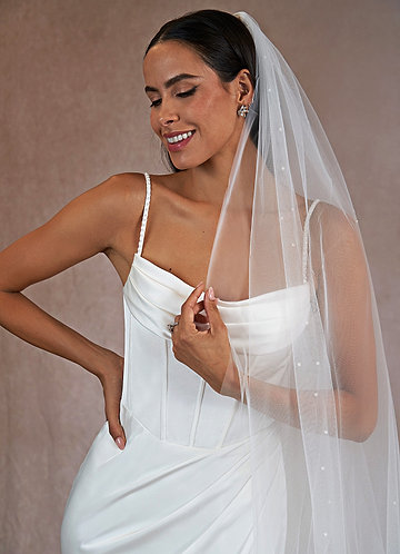 Cathedral Veil Wedding Veil Bridal Wedding Veil White, Ivory, Diamond White abusymother Veils