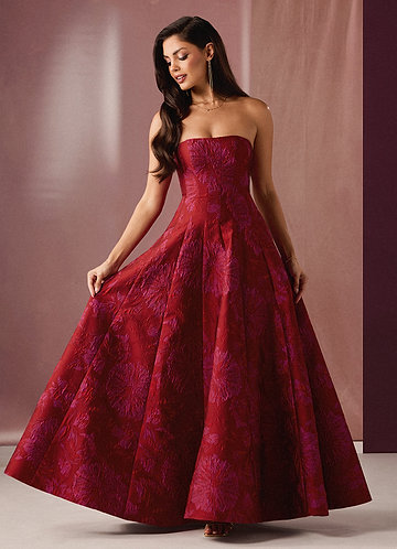 Mimmy Red Hot Pink Gown image1