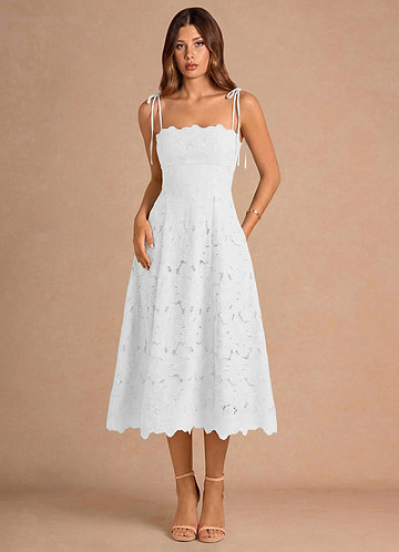 White Engagement Photo Dresses