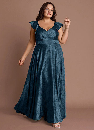 Leilani Navy Black Maxi Dress image1