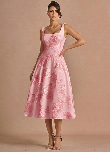cocktail dress color pink Dresses Stafford Signature Smart Wool Fit_Classic Fit birthday party Size:36W