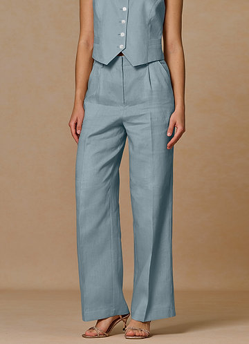 light blue dress pants womens Buy Belted Baby Blue Suit Womens Online - Slim Fit Suit main image 1