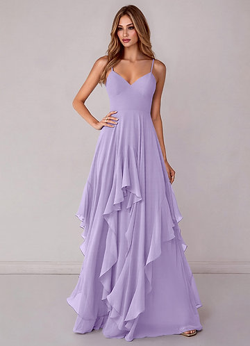 Zaina Bridesmaid Dresses Lilac A-Line Chiffon Dress image1