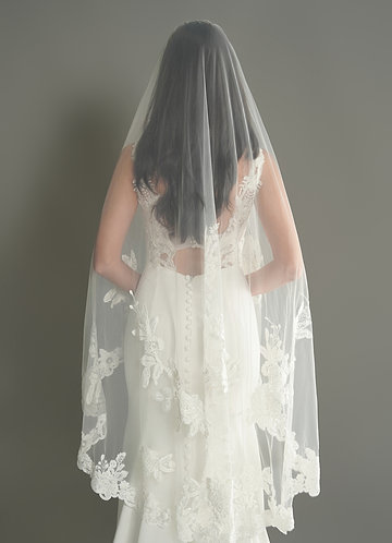 front Charity Lace Waltz Veil