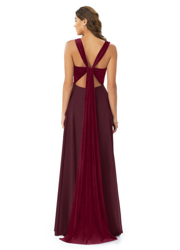 back_Azazie Selene Velvet Dress