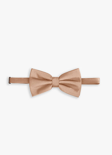 front Adjustable Stretch Satin Bow Tie