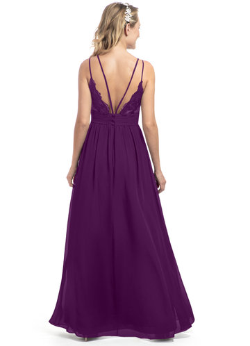 eggplant color gowns