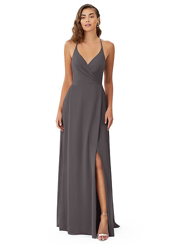 Charcoal Grey Bridesmaid Dress in Gunmetal