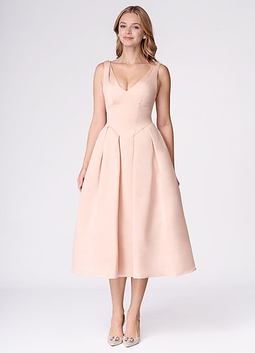 Liora Blush Pink Midi Dress image1