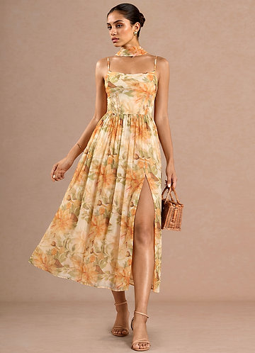 midi summer dresses for wedding Princess Style Sweety Midi Summer Wedding Dress Destination With Sash