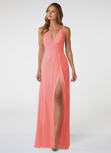 Coral sequin bridesmaid outlet dresses