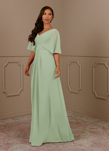 Azazie Tyra Dusty Sage Mermaid Halter Lace Stretch Crepe Dress | Azazie