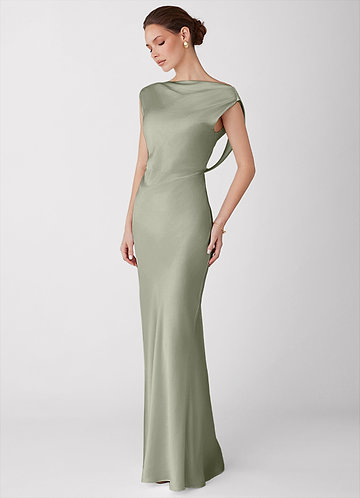 Robe Longue Sauge Poussiéreuse Liora image1