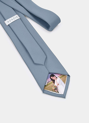 front Gravata personalizada com foto em cetim fosco – Gravata personalizada