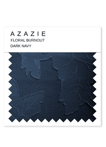 front Dark Navy Floral Burnout Swatch