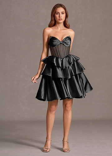 Aurisse Black Mini Dress image1