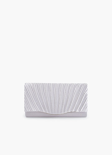 front Pleated Flat Clutch Bag