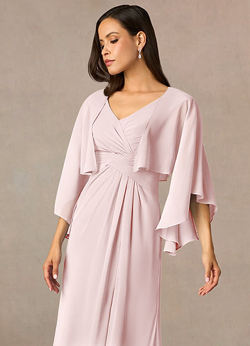 front Azazie Matching Color Deborah Chiffon Wrap