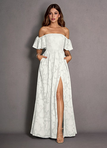Kallista White Maxi Dress image1