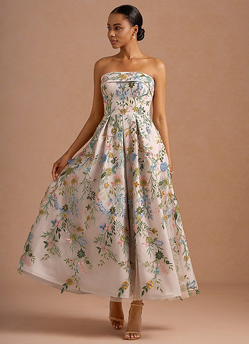 Evangeline Blush Pink Multi Maxi Dress image1