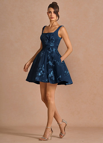 Brynn Navy Mini Dress image1