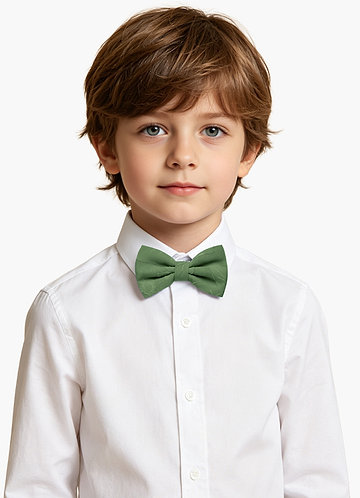 front Boy's Floral Burnout Adjustable Bow Tie