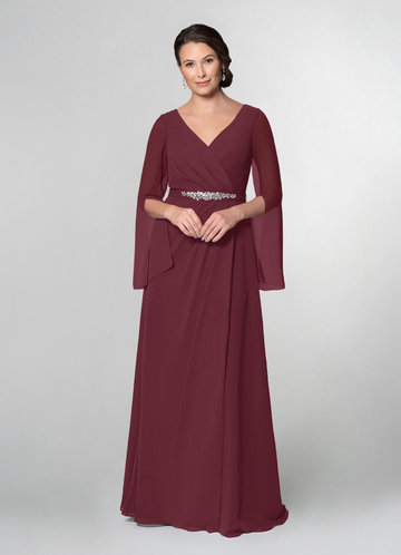 mother bride azazie dresses dress rust plus