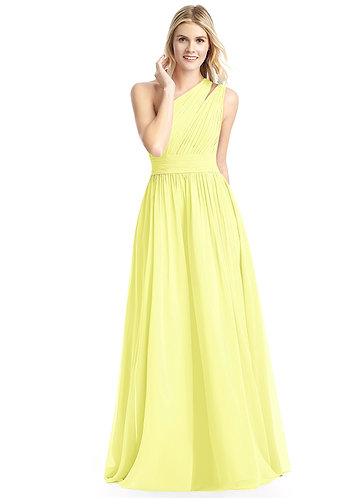 canary yellow long dress