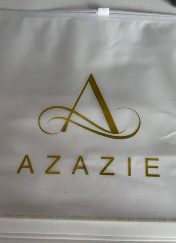 front_PP1982  泳衣PE磨砂外拉链袋(35*23.5）