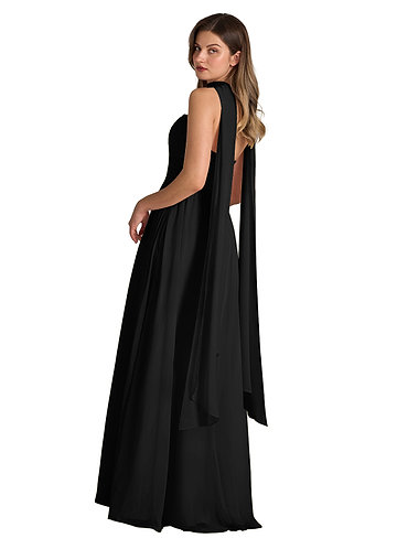 front Azazie Matching Color Chiffon Scarf