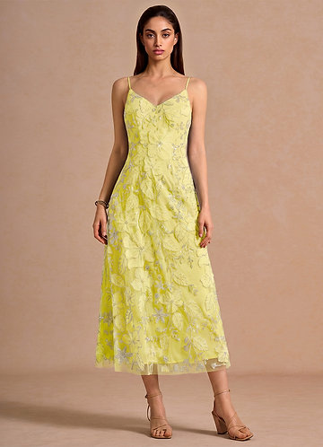Joreth Lemon Sorbet Midi Dress image1