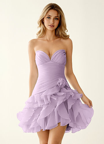 homecoming dresses light purple V Neck High Low Prom Dresses, Purple High Low Formal jbydress Look and feel your best in this gorgeous Stunning Purple Strapless Sequins Short Homecoming Dress Purple Homecoming Dresses | Azazie