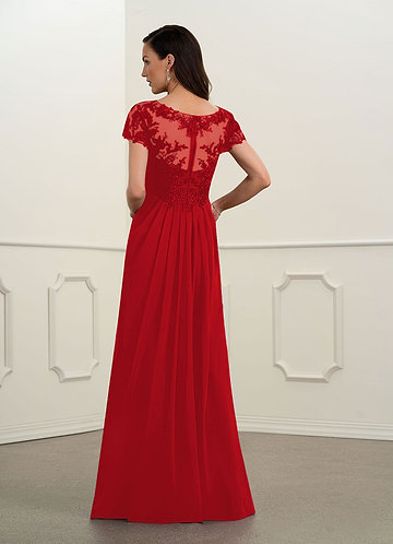 red bridal shower dress