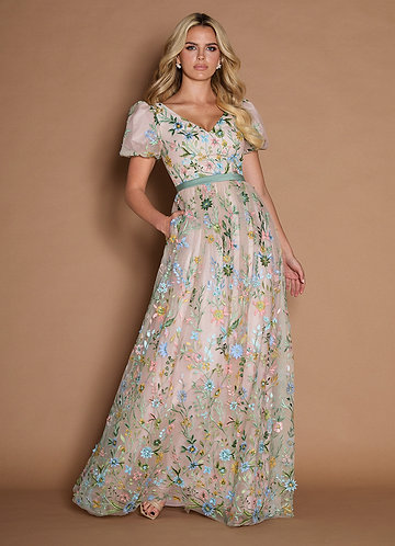 Marisa Blush Pink Multi Maxi Dress image1