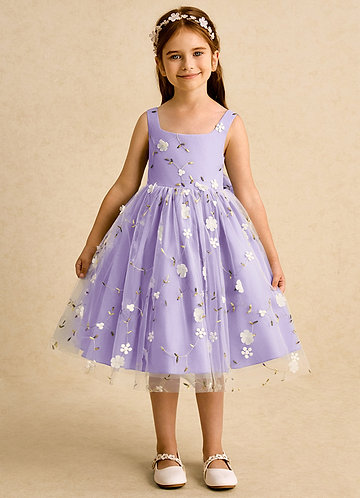 Purple Junior Bridesmaid Dresses