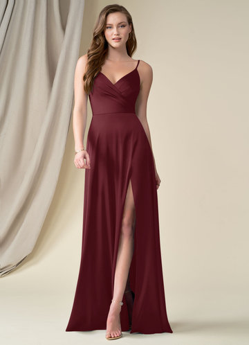 azazie cabernet bridesmaid dress