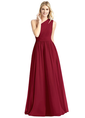 maroon gown for maid of honor