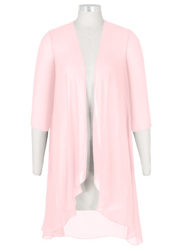 Azazie Chiffon Shawl Wrap - Blushing Pink | Azazie