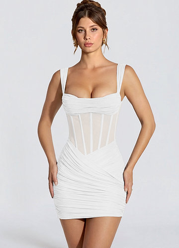 suknia Biały Mini Kiva image1