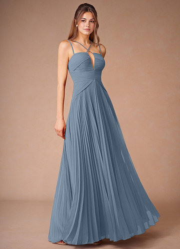 Maxi jurk Aisling Poederblauw image1