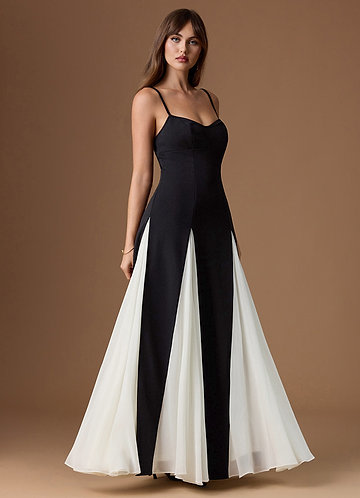 Jessenia Black Maxi Dress front