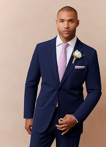 front Savile Blue Wool Blend Suit Jacket 0